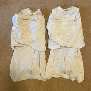 2 cotton Halo Swaddles Size Small